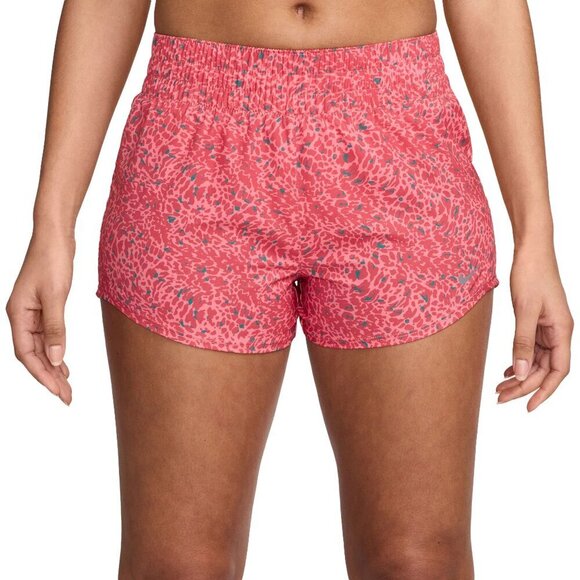NWT Nike One Dri-FIT Mid-Rise 3" Brief Lined Coral Printed Running Shorts - Picture 1 of 8